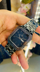 Seiko Vintage Tank Wrist Watch – Luxury Rectangular Quartz for Men National Watches