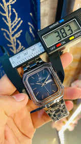 Seiko Vintage Tank Wrist Watch – Luxury Rectangular Quartz for Men National Watches