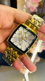 Seiko Vintage Tank Wrist Watch – Luxury Rectangular Quartz for Men National Watches