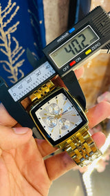 Seiko Vintage Tank Wrist Watch – Luxury Rectangular Quartz for Men National Watches