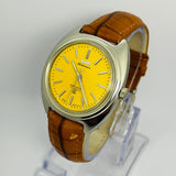HMT Kohinoor 17 Jewels Mechanical – Yellow Sunburst Dial | Hand Winding watch made in India National Watches