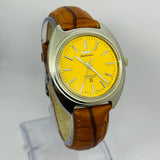 HMT Kohinoor 17 Jewels Mechanical – Yellow Sunburst Dial | Hand Winding watch made in India National Watches