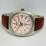 HMT Kohinoor 17 Jewels Mechanical – Pink Sunburst Vintage Watch National Watches