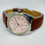 HMT Kohinoor 17 Jewels Mechanical – Pink Sunburst Vintage Watch National Watches