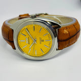 HMT Kohinoor 17 Jewels Mechanical – Yellow Sunburst Dial | Hand Winding watch made in India National Watches