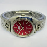 HMT Kohinoor 17 Jewels – Maroon Sunburst Hand Winding Watch - National Watches