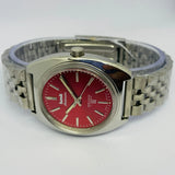 HMT Kohinoor 17 Jewels – Maroon Sunburst Hand Winding Watch - National Watches