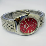 HMT Kohinoor 17 Jewels – Maroon Sunburst Hand Winding Watch - National Watches