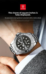 Poedagar Sports Swiss Brand New Ultra-thin Men's Watch Waterproof Luminous Quartz Watch Men’s Classic Silver Stainless Steel Day-Date Quartz Dress Watch National Watches