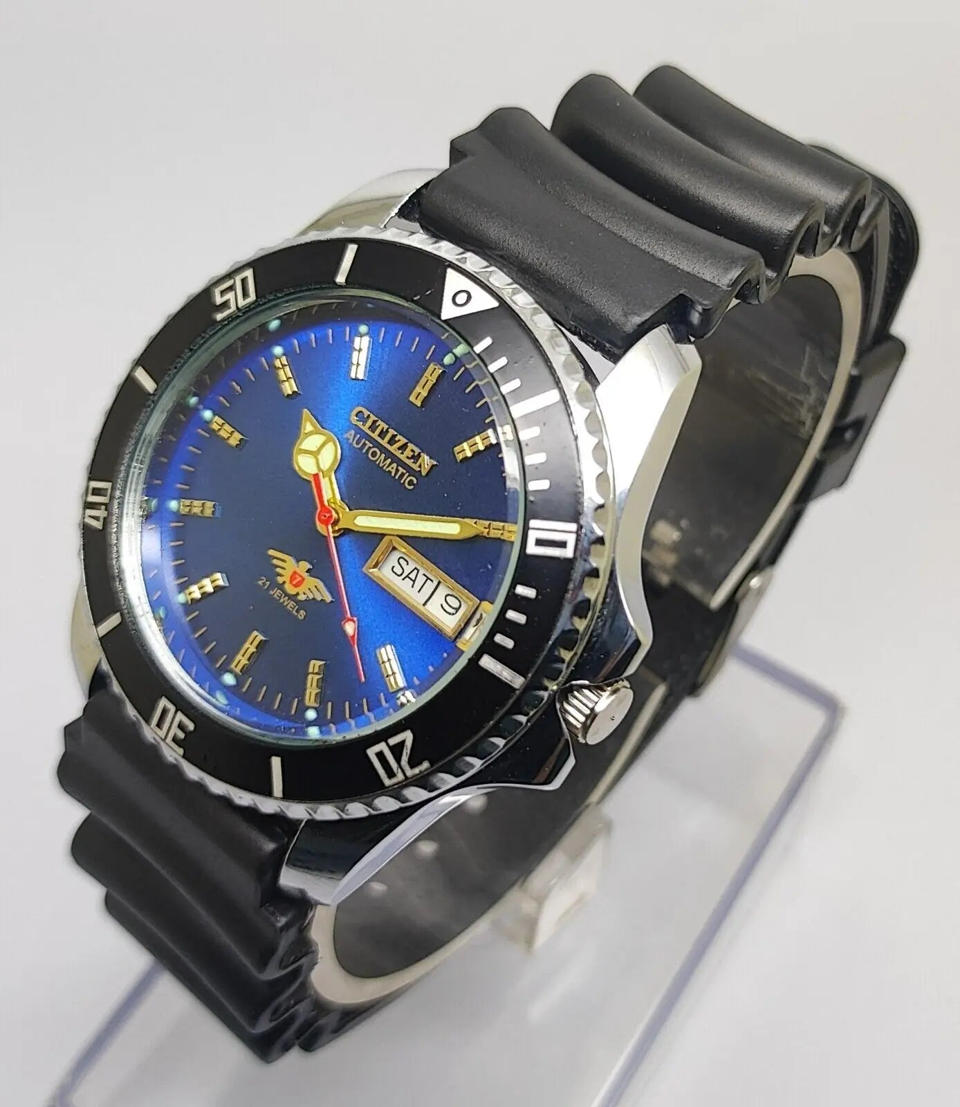 Citizen Sports Automatic Refurbished Watch Vintage Style Reliable Japanese Movement - National Watches