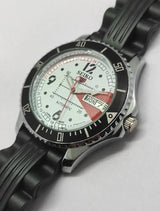 Seiko 5 Sports White Automatic Refurbished Watch Vintage Style Reliable Japanese Movement - National Watches