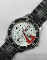 Seiko 5 Sports White Automatic Refurbished Watch Vintage Style Reliable Japanese Movement - National Watches