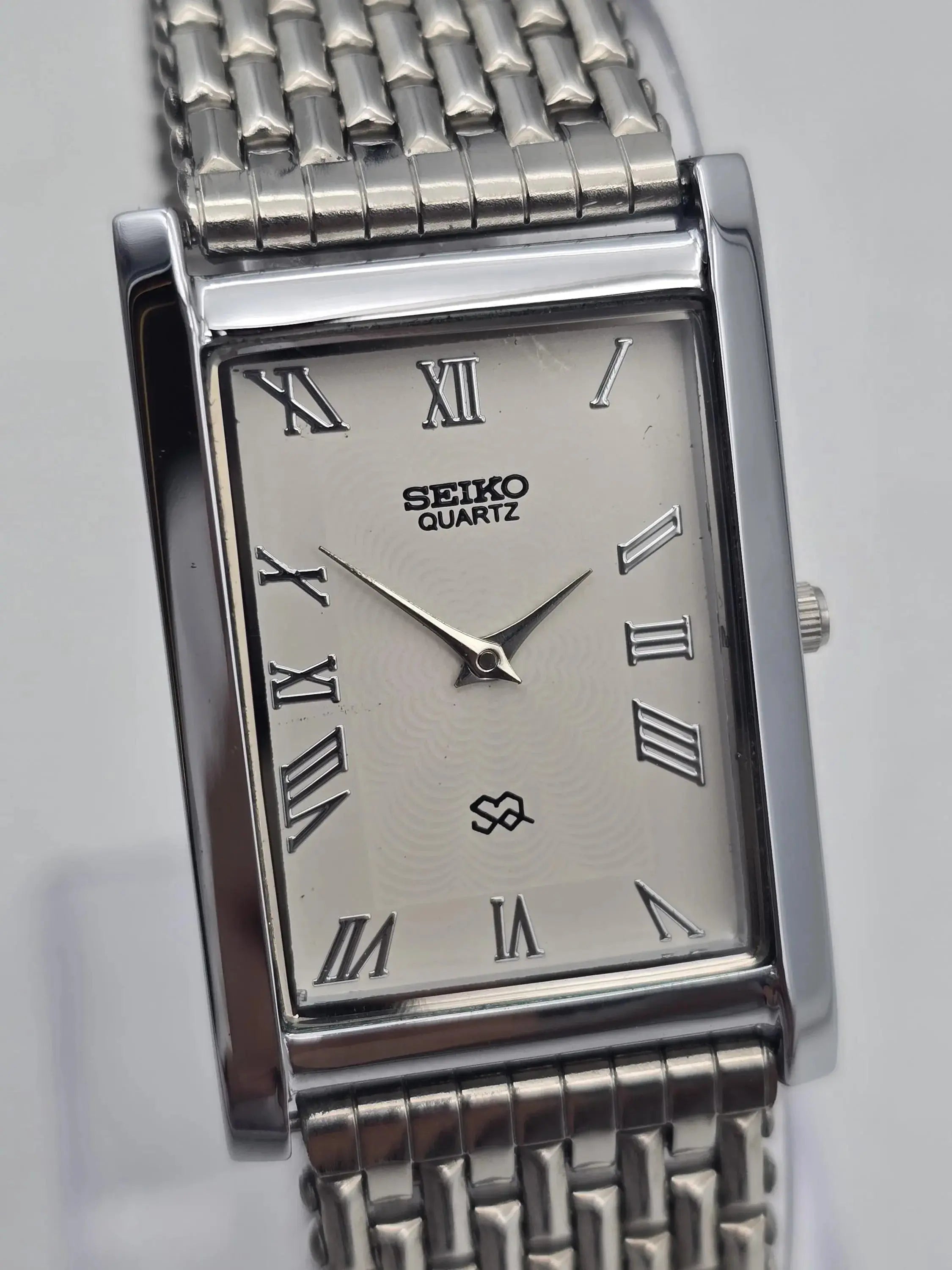Seiko Slim Rectangular Dress Watch Men – Tank Style Quartz Wrist Watch National Watches