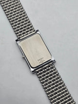 Seiko Slim Rectangular Dress Watch Men – Tank Style Quartz Wrist Watch National Watches