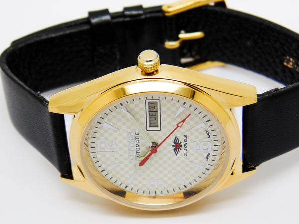 Citizen Automatic 8200 Movement stainless steel Japan Made 21 Jewels Men s Wrist Watch