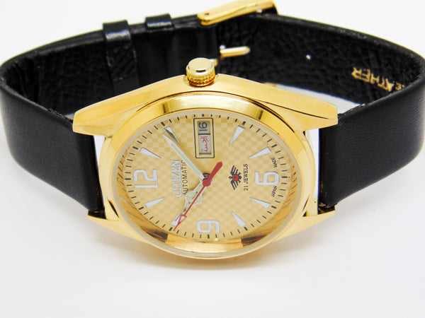 Citizen Automatic 8200 Movement stainless steel Japan Made 21 Jewels Men s Wrist Watch