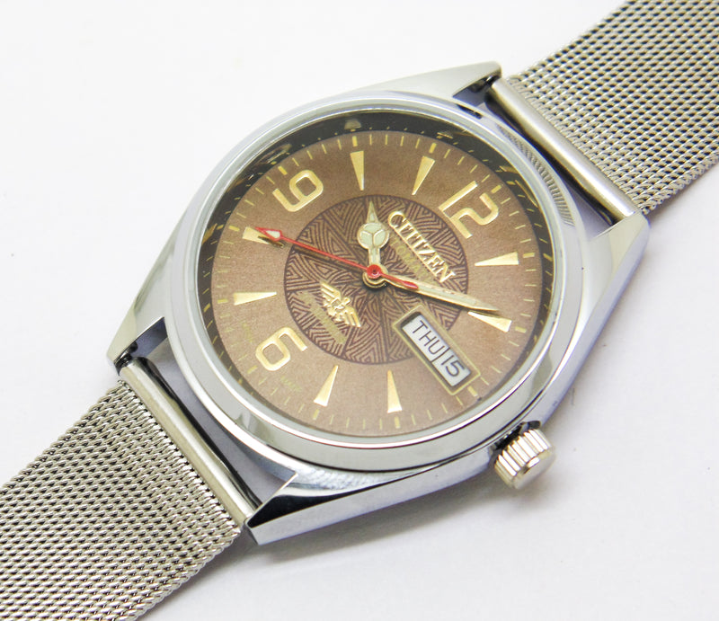 Citizen Automatic 8200 Movement stainless steel Japan Made 21 Jewels Men s Wrist Watch