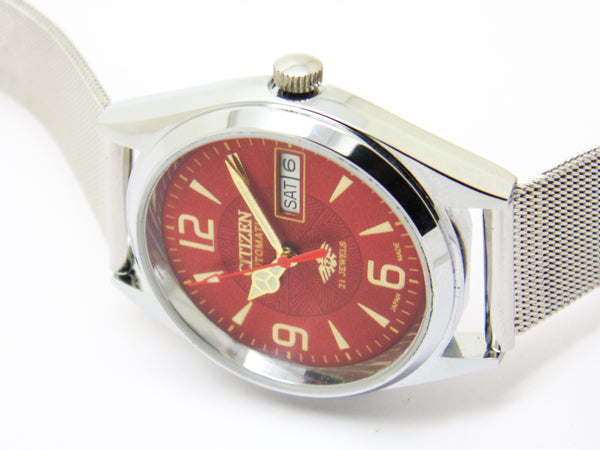 Citizen Automatic 8200 Movement stainless steel Japan Made 21 Jewels Men s Wrist Watch