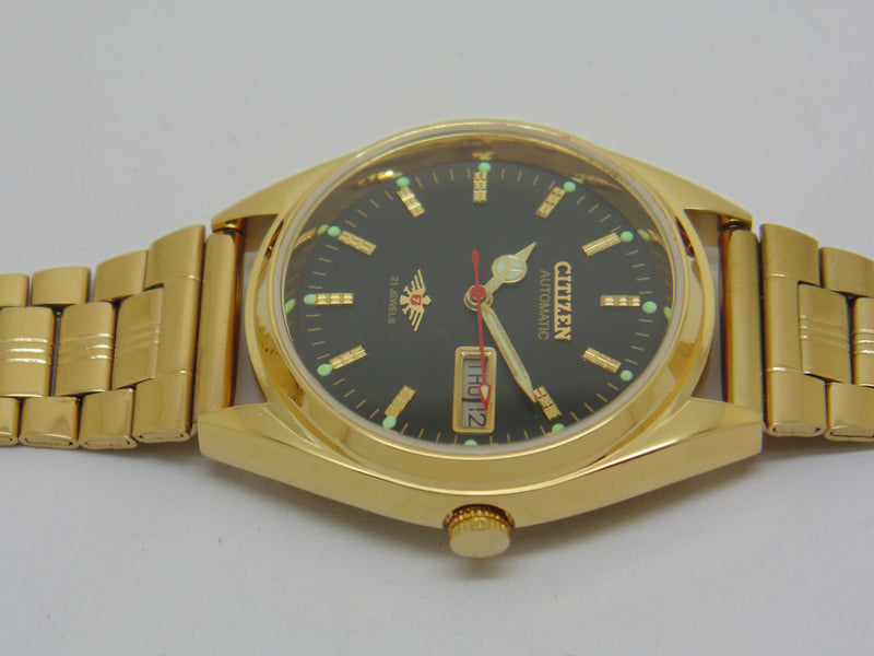 Citizen Automatic 8200 Movement stainless steel Japan Made 21 Jewels Men s Wrist Watch