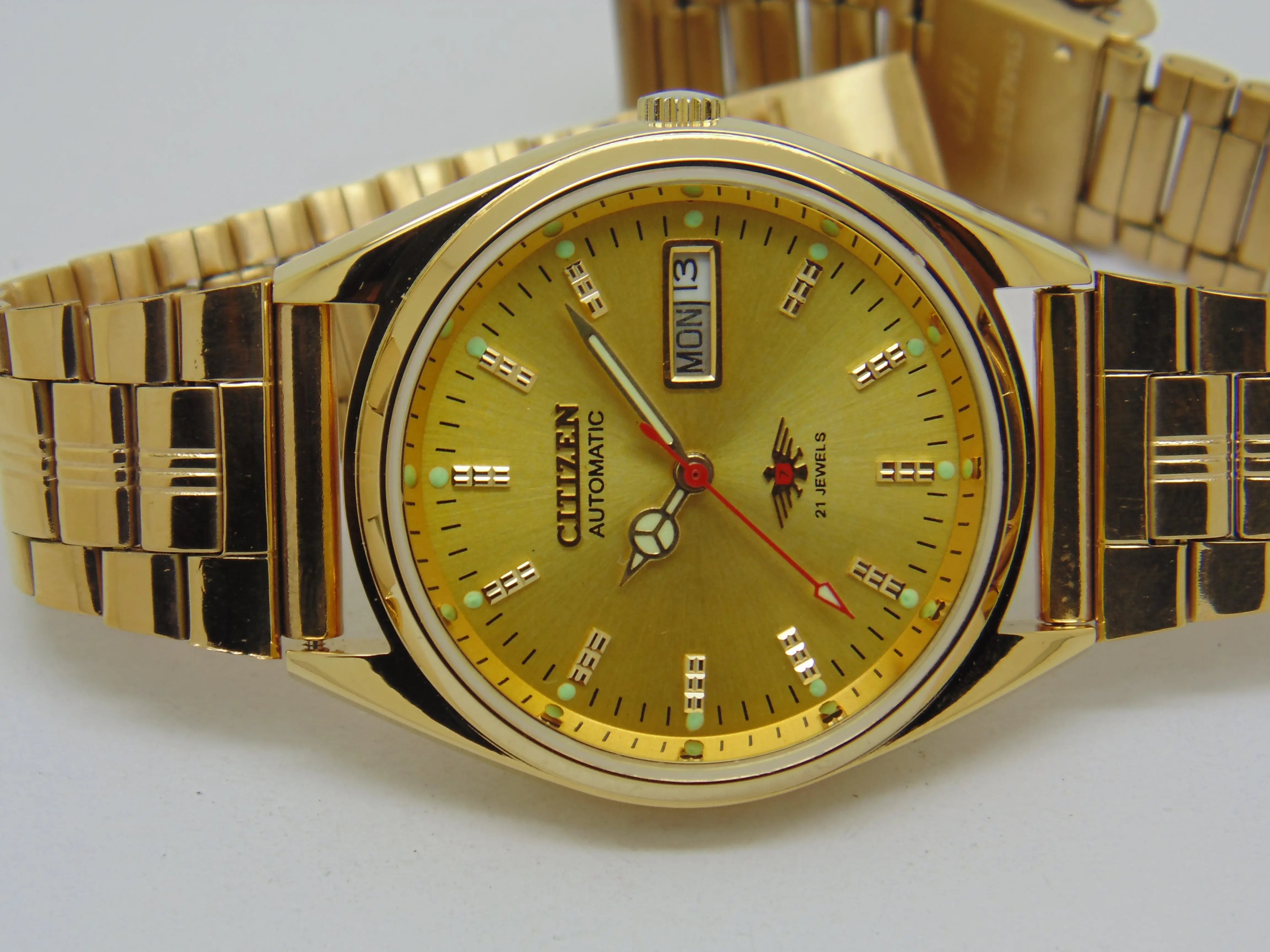 Citizen Automatic 8200 Movement stainless steel Japan Made 21 Jewels Men s Wrist Watch National Watches