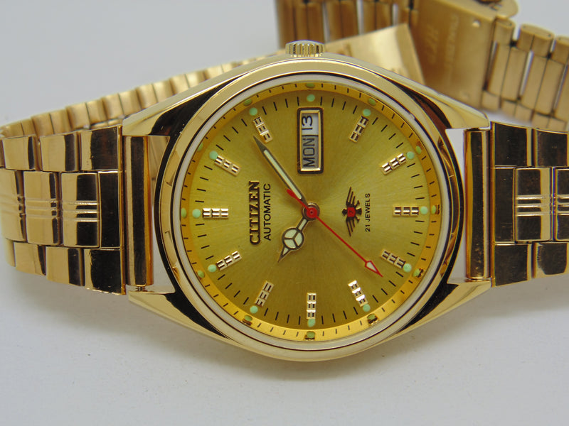 Citizen Automatic 8200 Movement stainless steel Japan Made 21 Jewels Men s Wrist Watch