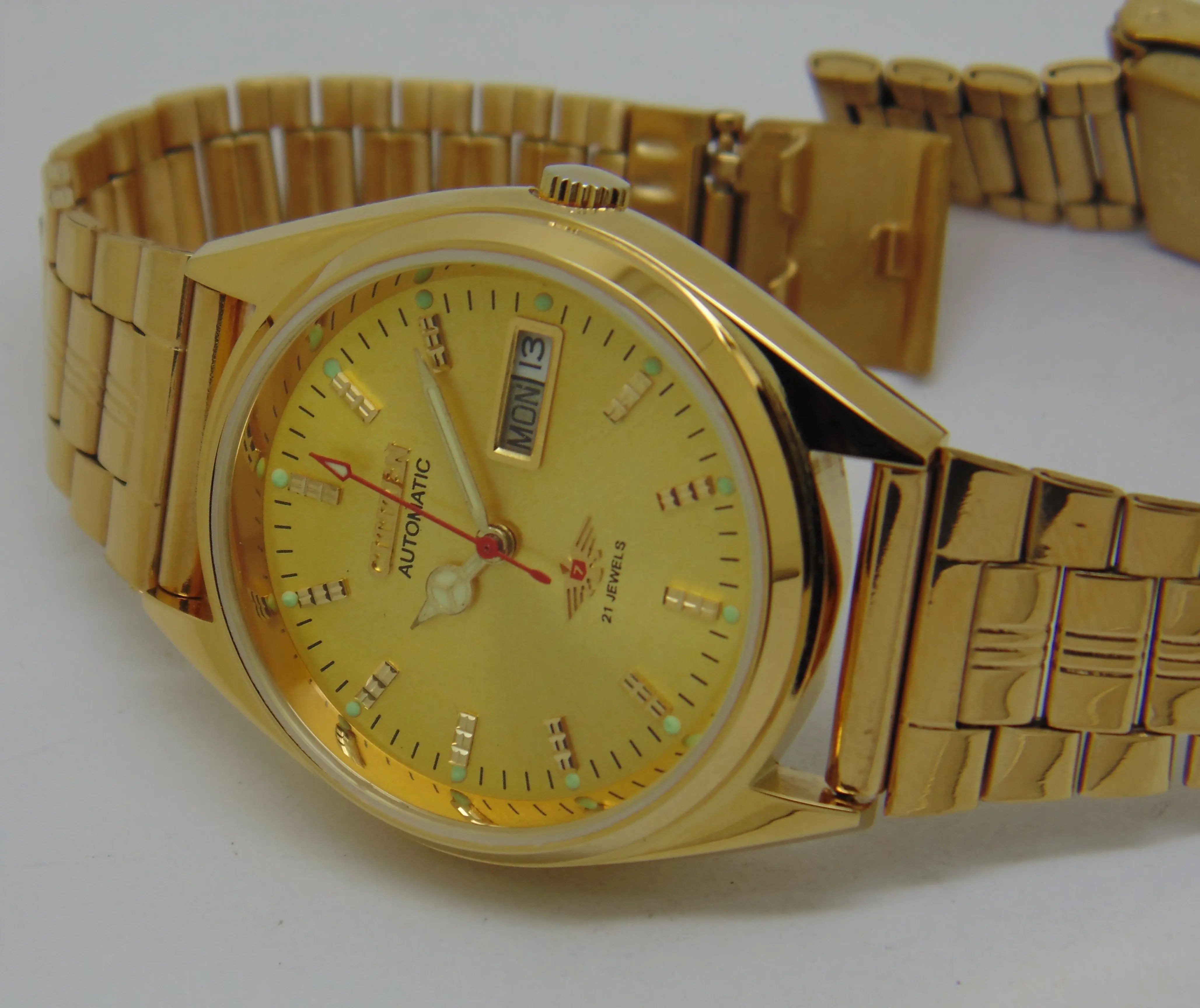 Citizen Automatic 8200 Movement stainless steel Japan Made 21 Jewels Men s Wrist Watch National Watches