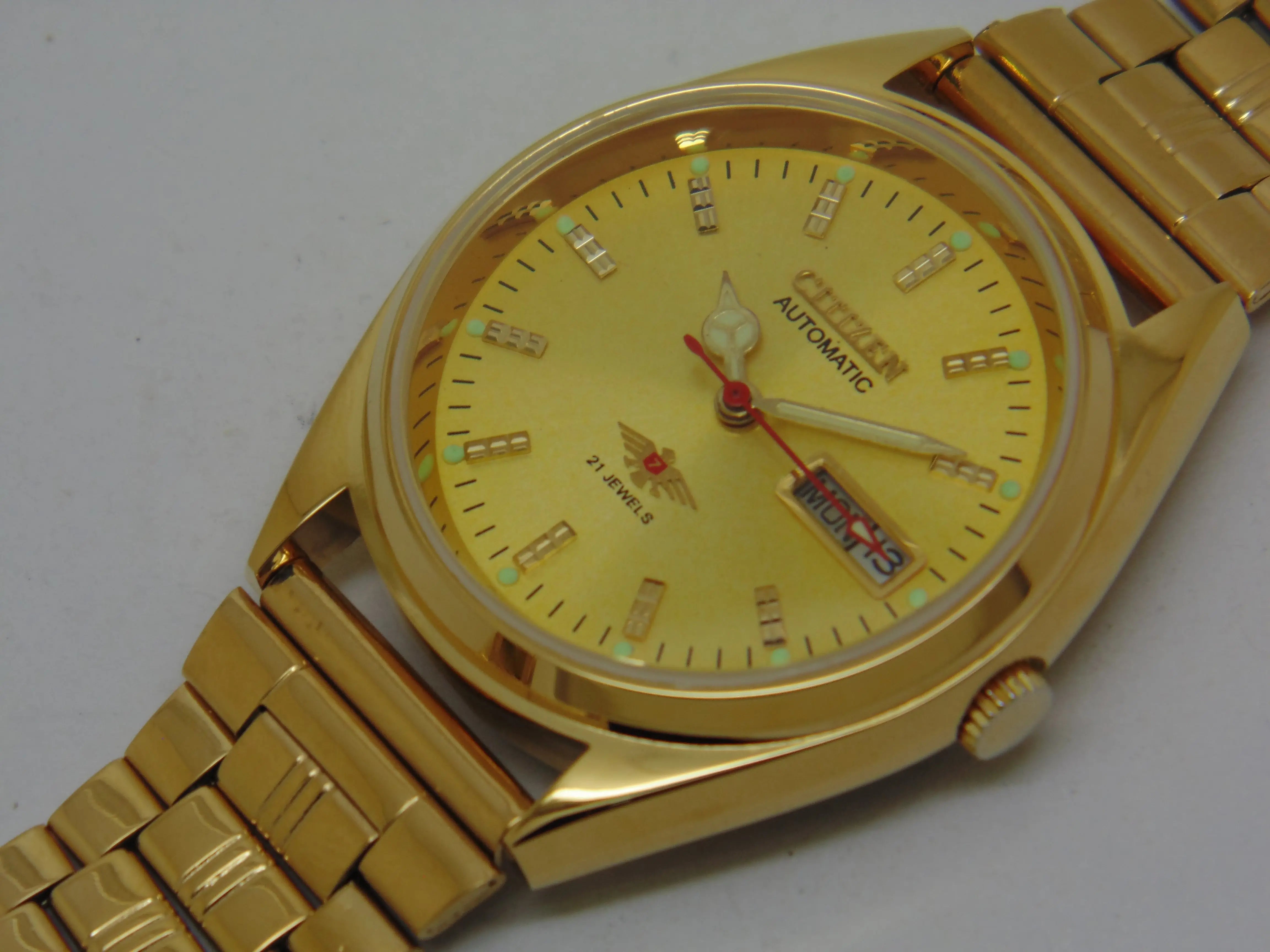 Citizen Automatic 8200 Movement stainless steel Japan Made 21 Jewels Men s Wrist Watch National Watches