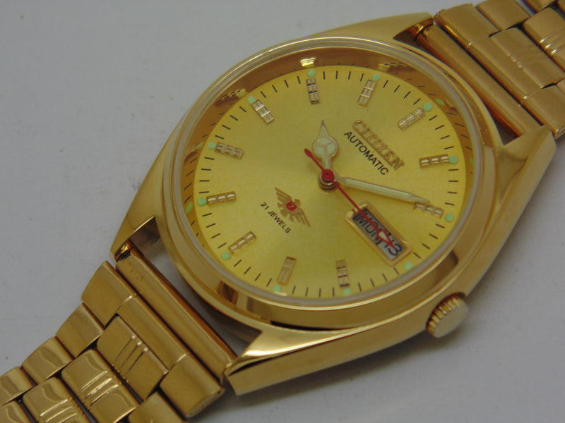 Citizen Automatic 8200 Movement stainless steel Japan Made 21 Jewels Men s Wrist Watch