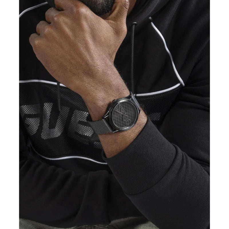 Guess Reputation Men Round Dial Quartz Analog Watch