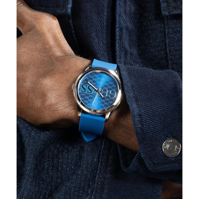Guess Reputation Men Round Dial Quartz Analog Watch