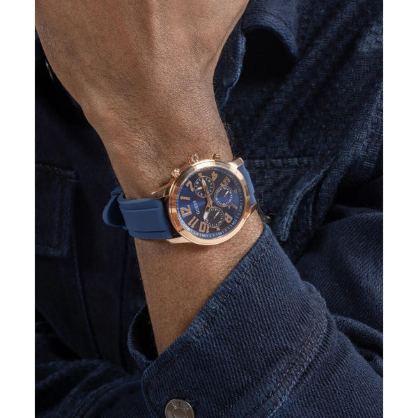 Guess Resistance Men Round Dial Quartz Analog Watch