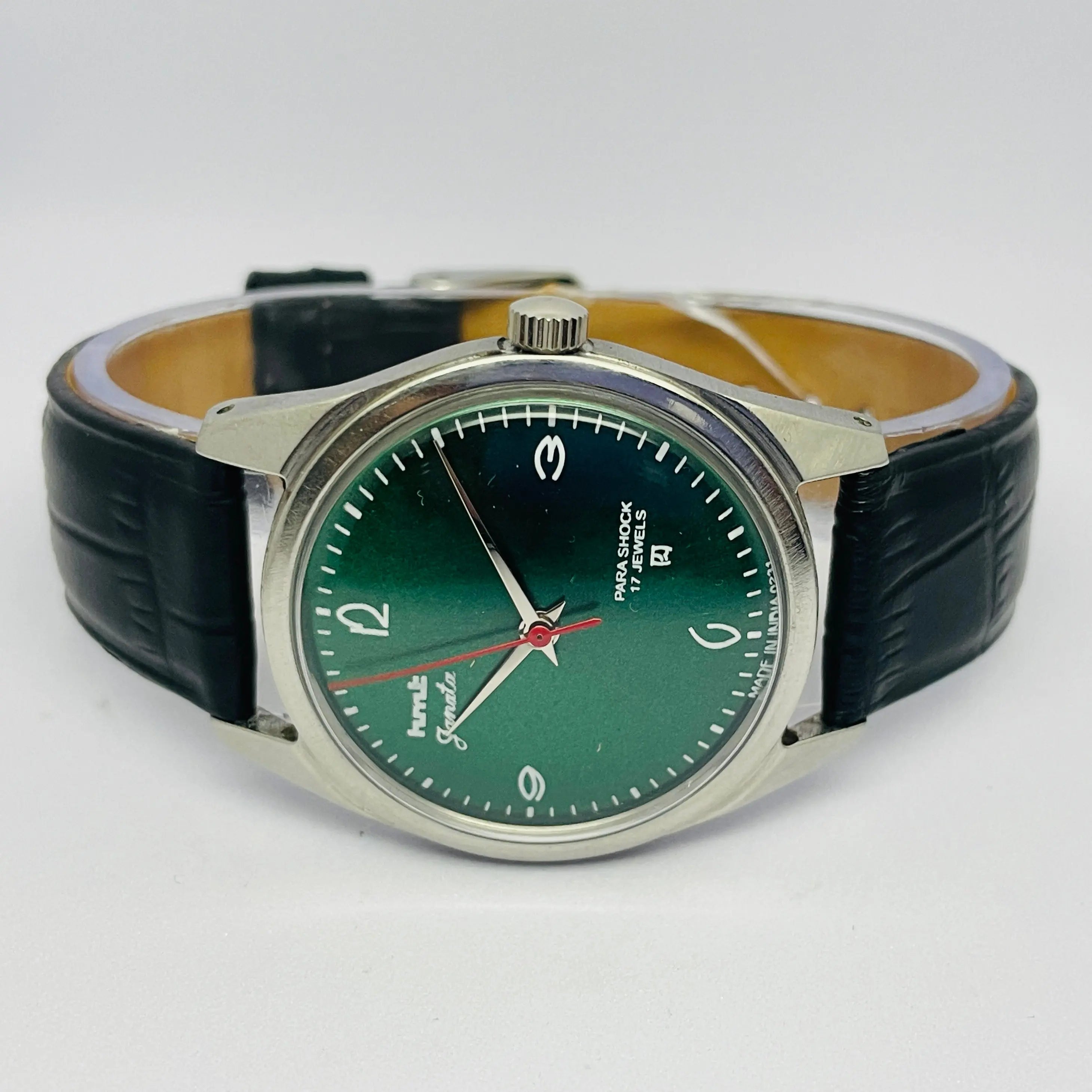 HMT Janata 17 Jewels Mechanical Hand Winding Vintage Watch India National Watches