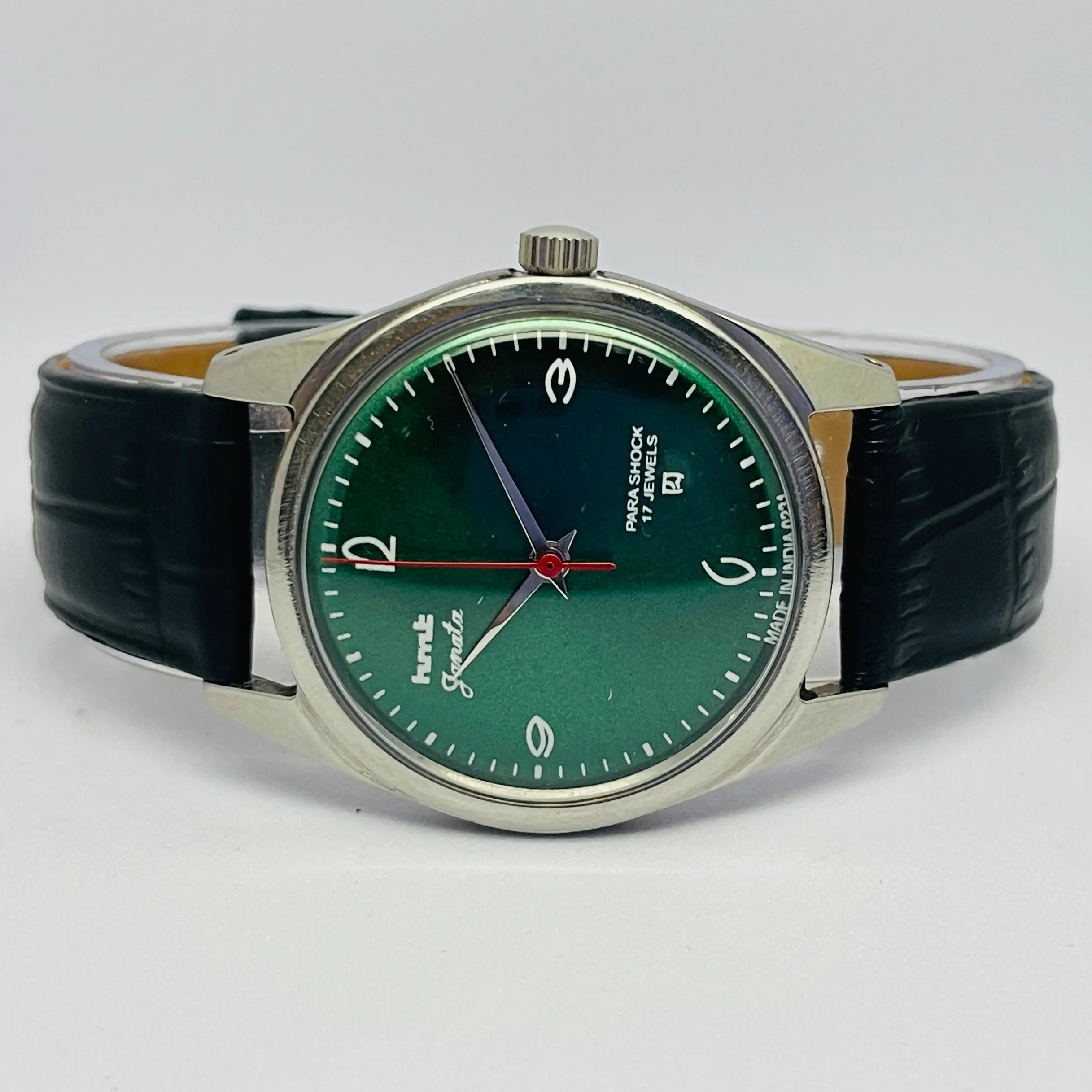 HMT Janata 17 Jewels Mechanical Hand Winding Vintage Watch India National Watches