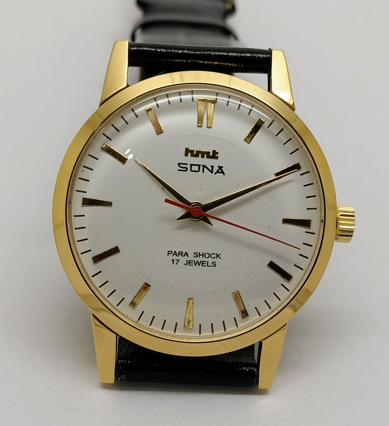 Hmt Pilot Mechanical Handwinding Movement stainless Steel Para Shock 17 Jewels Analog Dial Wrist Watch For Men