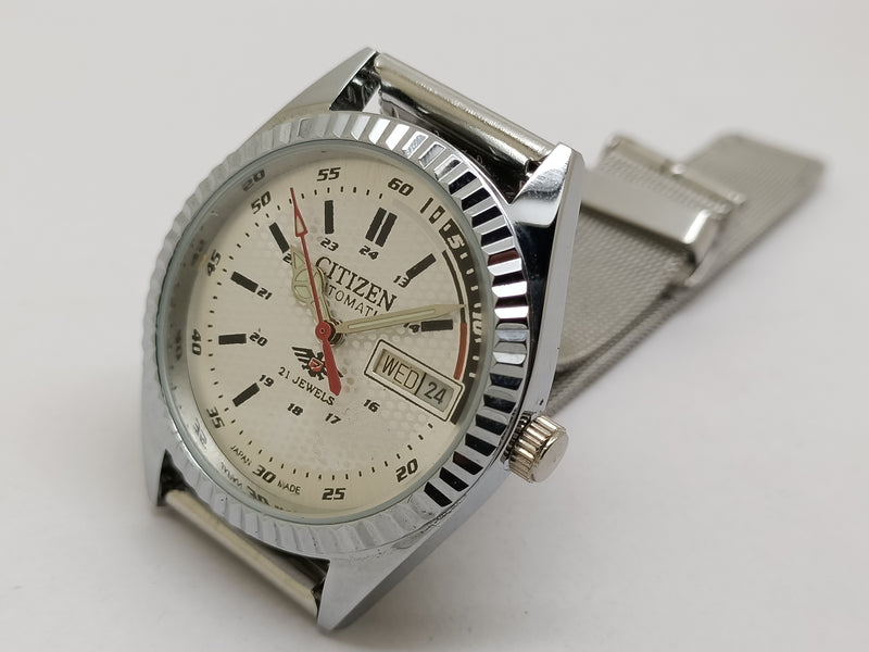 Citizen Automatic 8200 Movement stainless steel Japan Made 21 Jewels Men s Wrist Watch