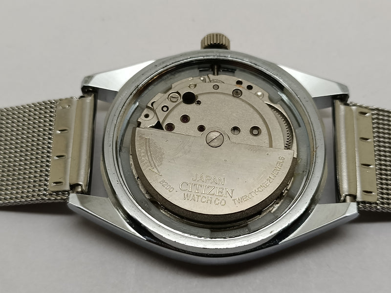 Citizen Automatic 8200 Movement stainless steel Japan Made 21 Jewels Men s Wrist Watch