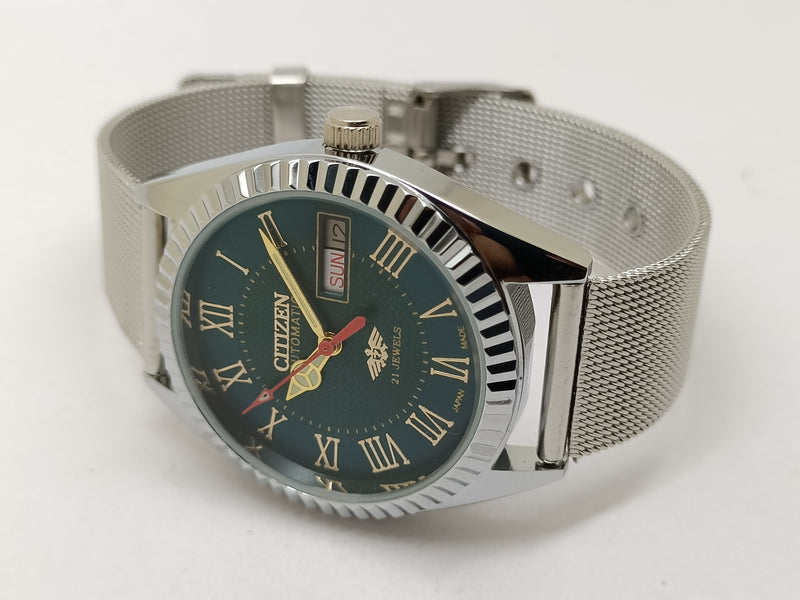 Citizen Automatic 8200 Movement stainless steel Japan Made 21 Jewels Men s Wrist Watch