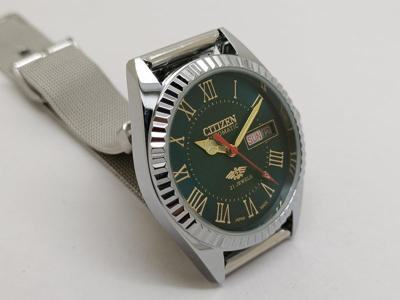 Citizen Automatic 8200 Movement stainless steel Japan Made 21 Jewels Men s Wrist Watch