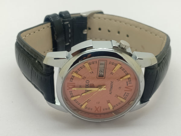 Seiko 5 Black Dial Automatic Vintage Watch
