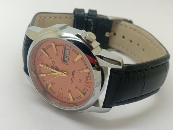 Seiko 5 Black Dial Automatic Vintage Watch
