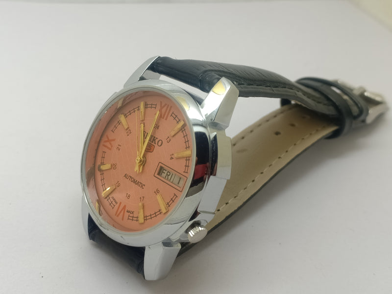 Seiko 5 Black Dial Automatic Vintage Watch