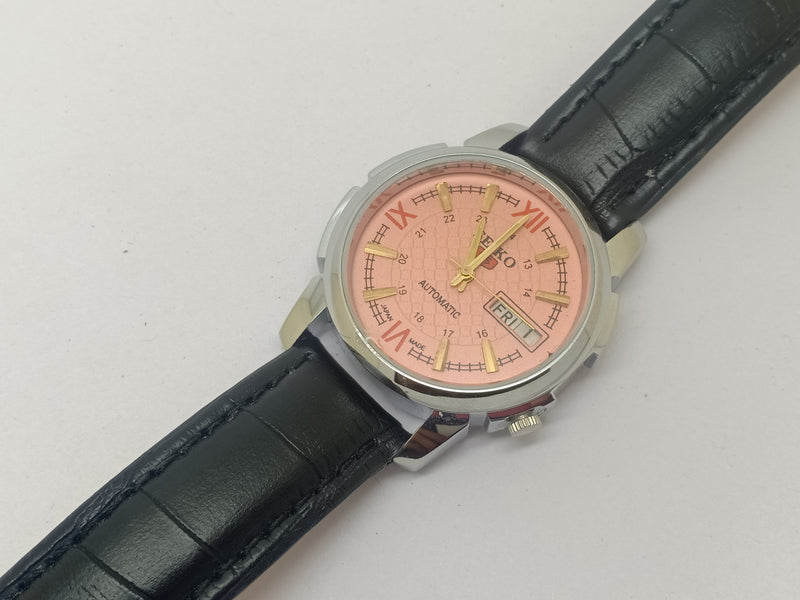 Seiko 5 Black Dial Automatic Vintage Watch