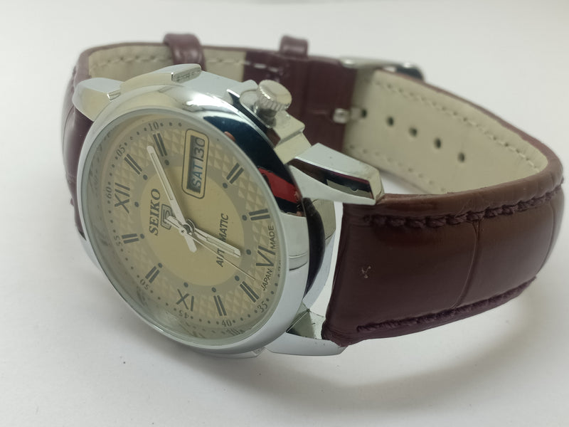 Seiko 5 Black Dial Automatic Vintage Watch