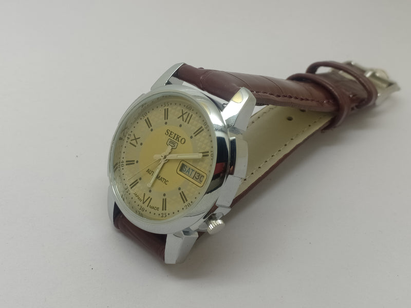 Seiko 5 Black Dial Automatic Vintage Watch