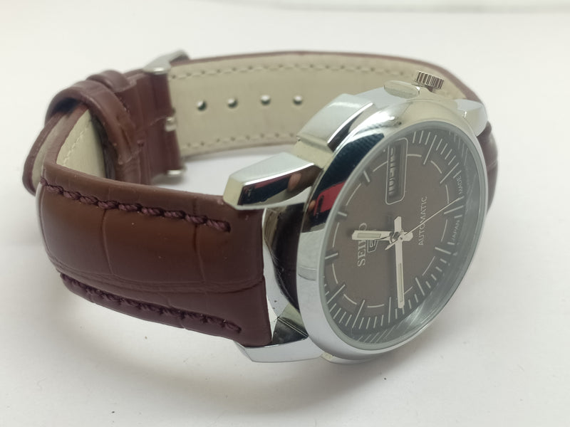 Seiko 5 Black Dial Automatic Vintage Watch