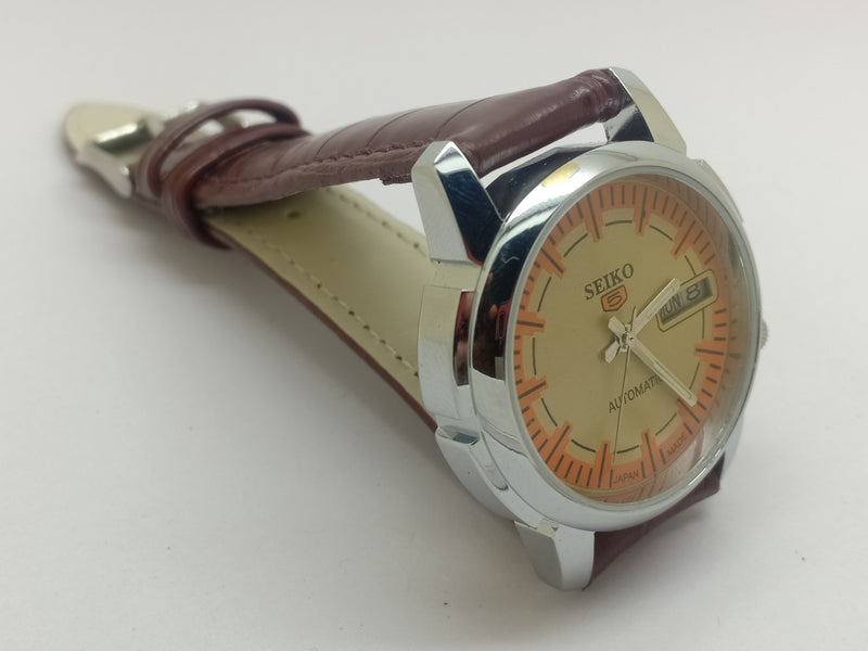 Seiko 5 Black Dial Automatic Vintage Watch