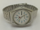 VINTAGE REFURBISHED SEIKO 5 AUTOMATIC JAPAN MENS DAY DATE WATCH