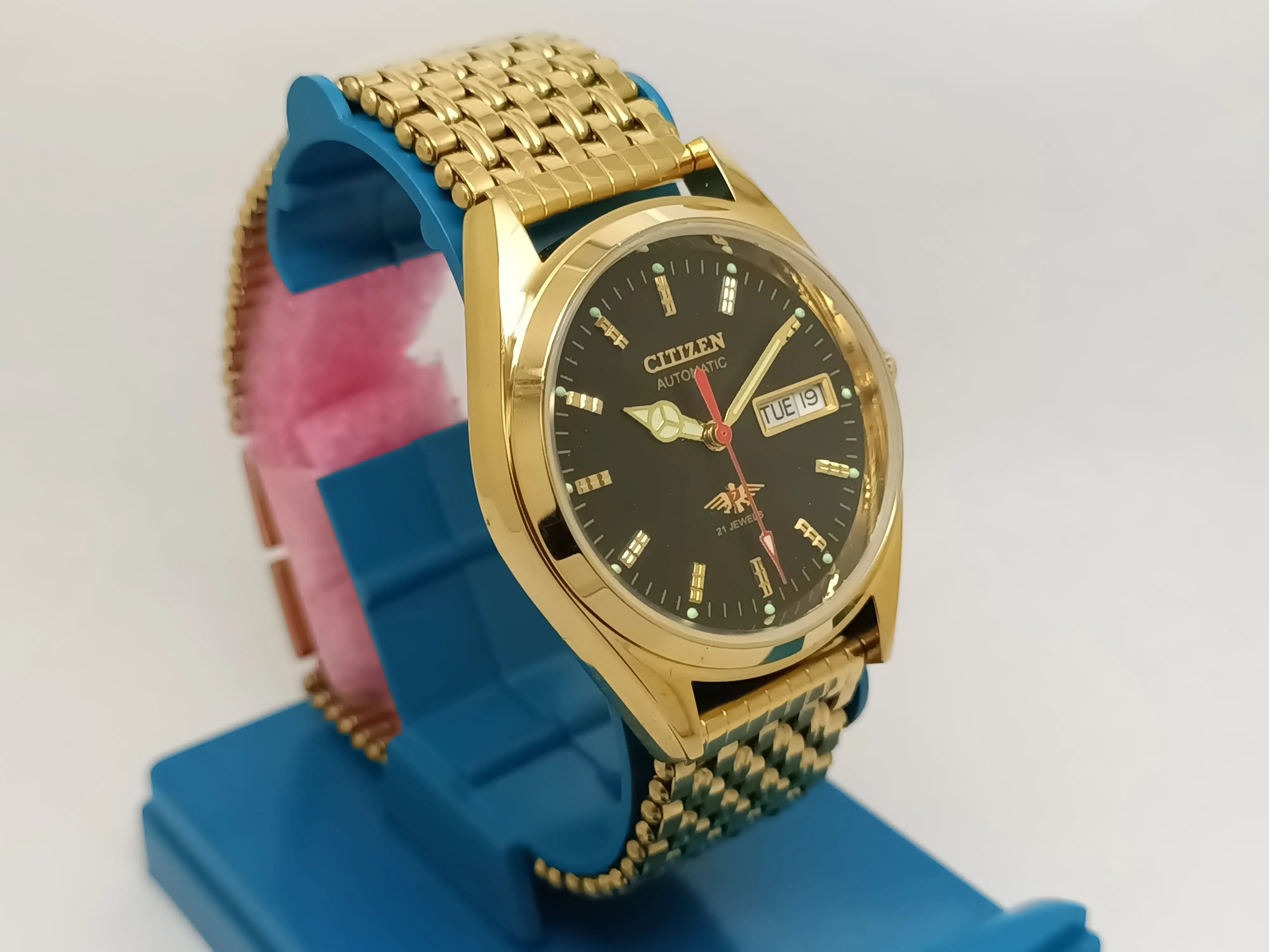 Citizen Automatic 8200 Movement stainless steel Japan Made 21 Jewels Men s Wrist Watch National Watches