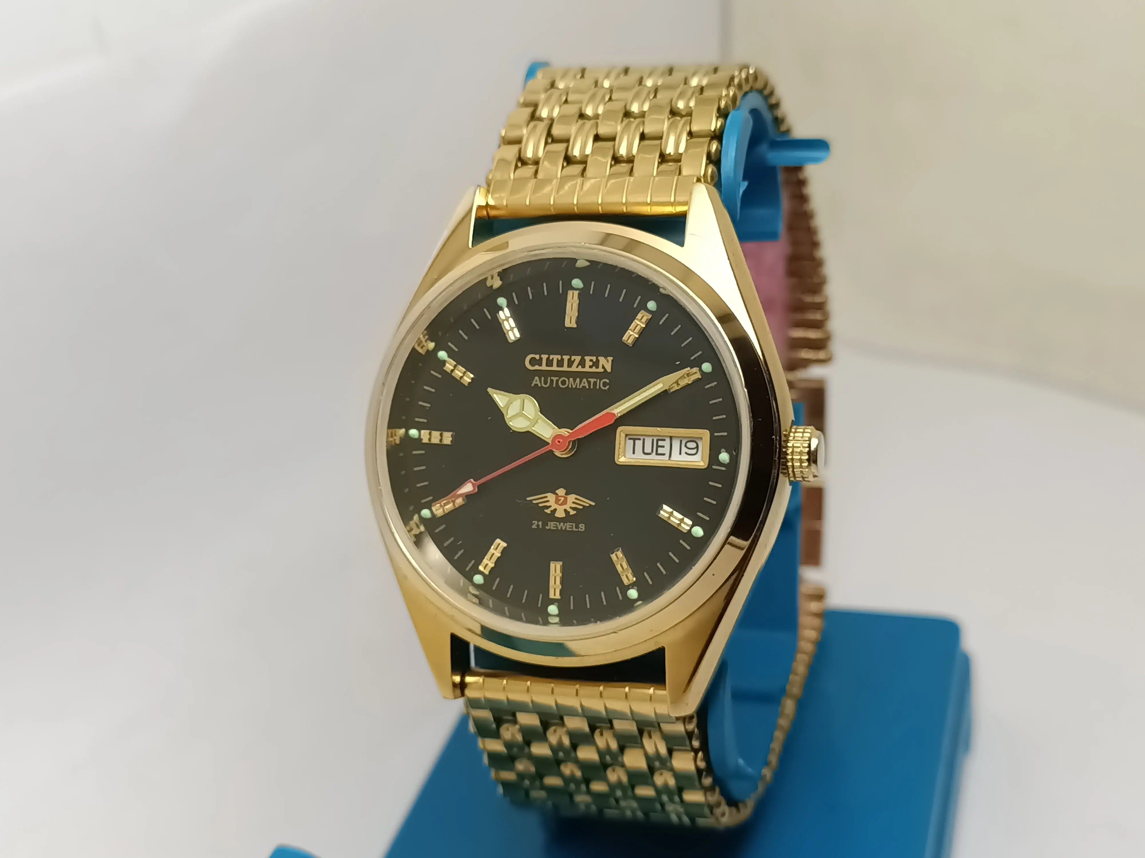 Citizen Automatic 8200 Movement stainless steel Japan Made 21 Jewels Men s Wrist Watch National Watches