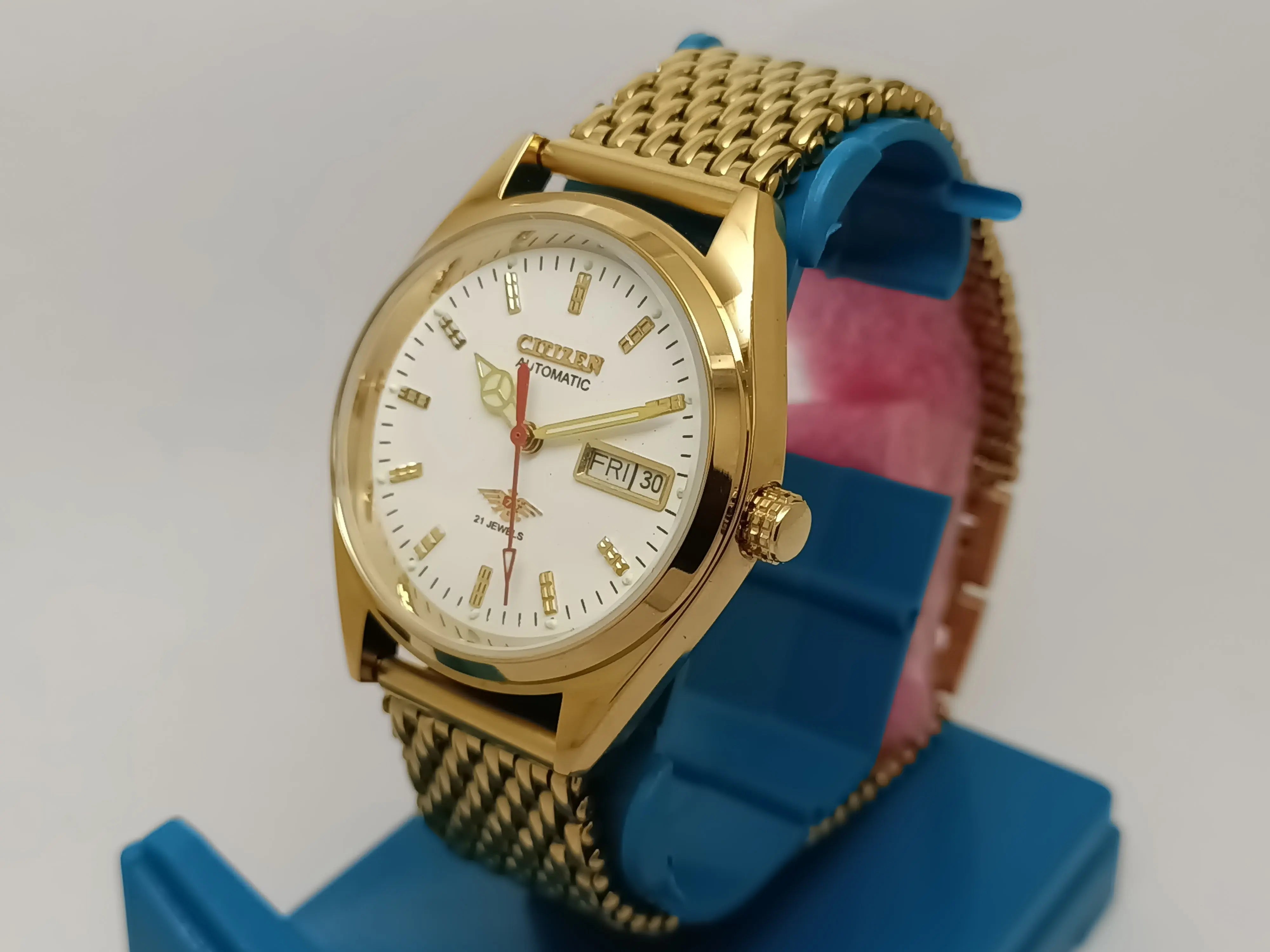 Citizen Automatic 8200 Movement stainless steel Japan Made 21 Jewels Men s Wrist Watch National Watches
